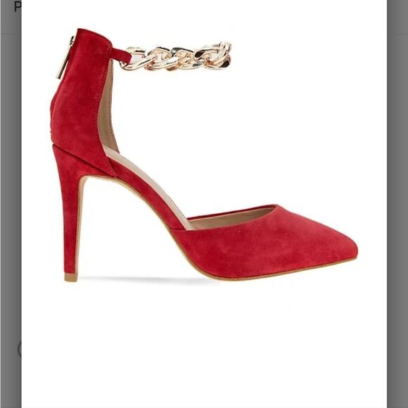 New BCBGeneration Haindi-3 Back-zip closure gold tone chain Goat leather size 11 - Picture 2 of 5